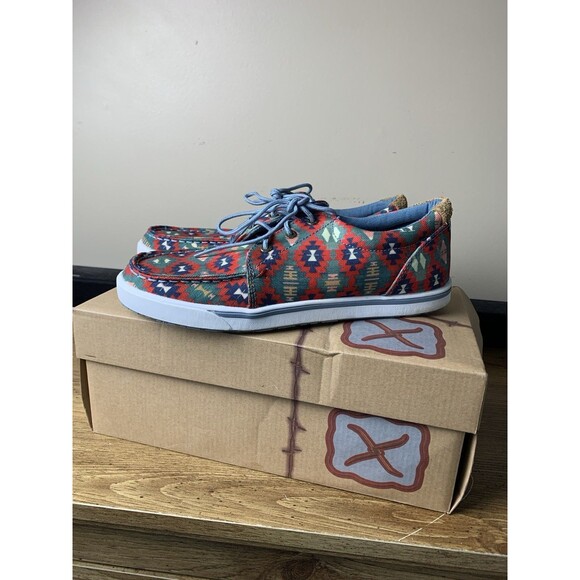 Twisted X Shoes Women's Size 9.5 Hooey Loper Fiesta Aztec Casual New